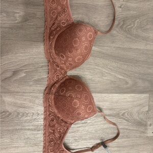 Aerie Lace Underwire Bra in Warm Brown